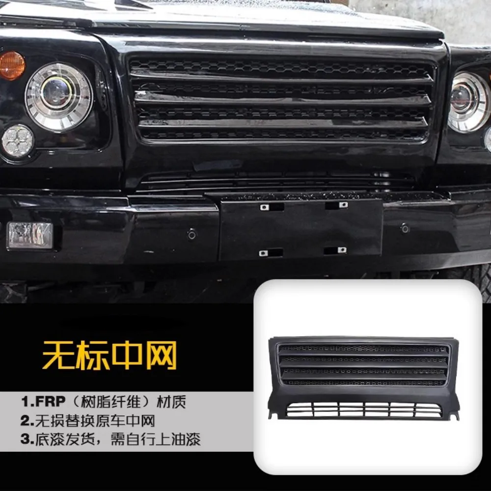 Front Grille Radiator Grill Grid for BJ80 Modified New Style Bumper Net Mask Car Accessories