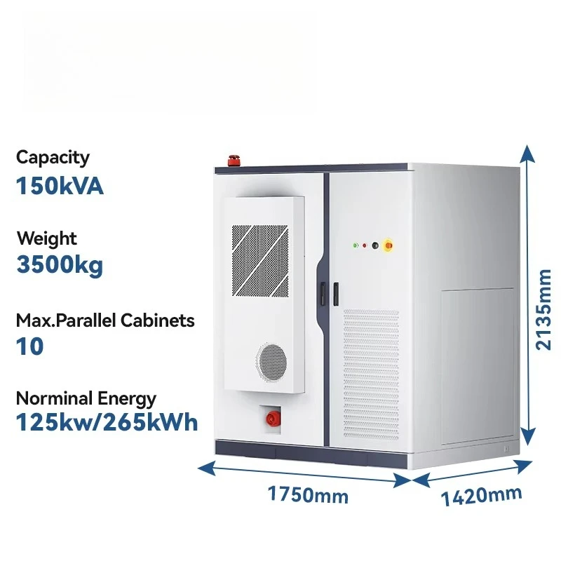 All in One Inverter and Lithium Battery 50kw 80kw 100 kwh 200kwh 215kwh Battery Energy Storage System Car Battery Charging