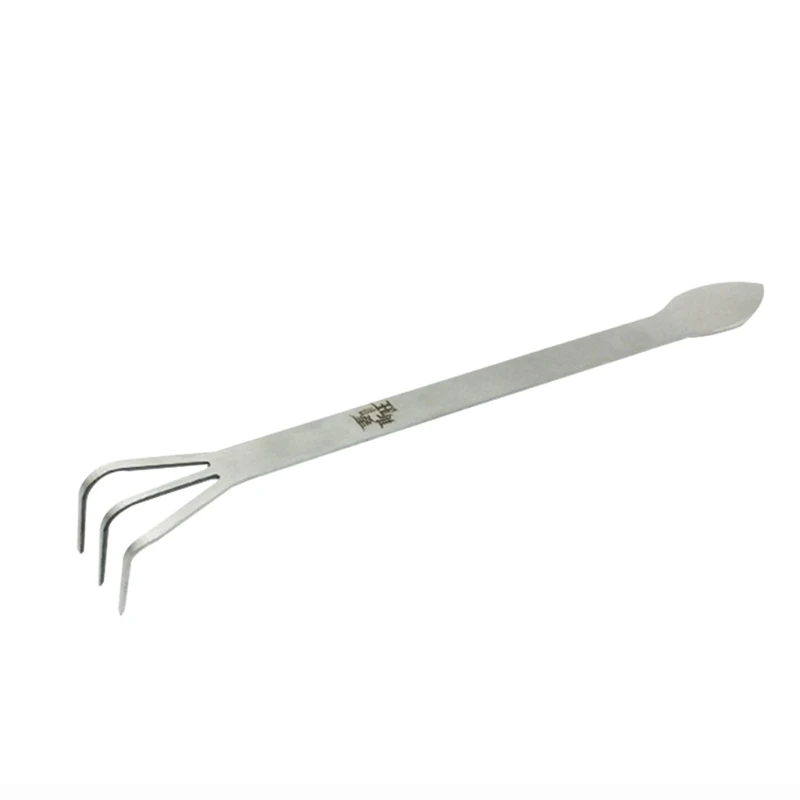 2022 New Multifunctional Stainless Steel Gardening Rake Bonsai Root Loosen Soil Spatula