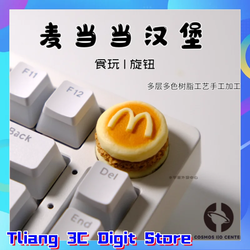 

Burger Food Series Theme Keycaps Knob Keys Mechanical Keyboard PC Gaming Keyboard Accessorie Collection Gifts Customized Keycaps