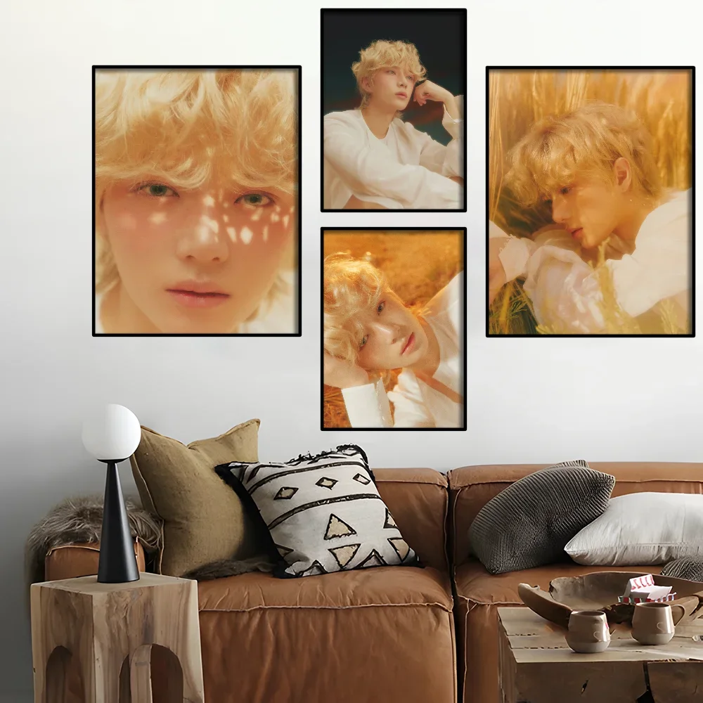 Idol Album DEJA VU Beomgyu Poster Self-adhesive Art Waterproof Paper Sticker Coffee House Bar Room Wall Decor