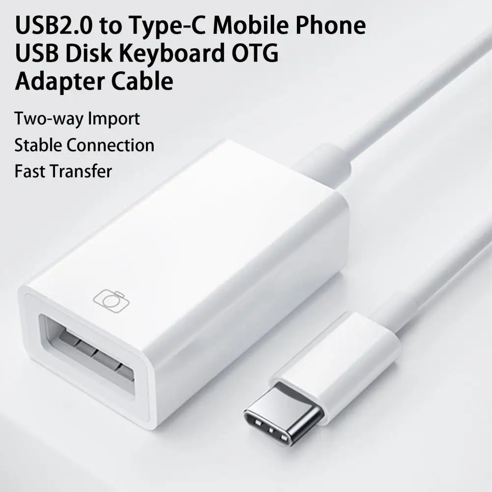 Handige Telefoon Converter Breed Compatibele Kaartlezer Snelle Overdracht Usb2.0 Naar Type-C Usb Disk Converter Verbinding