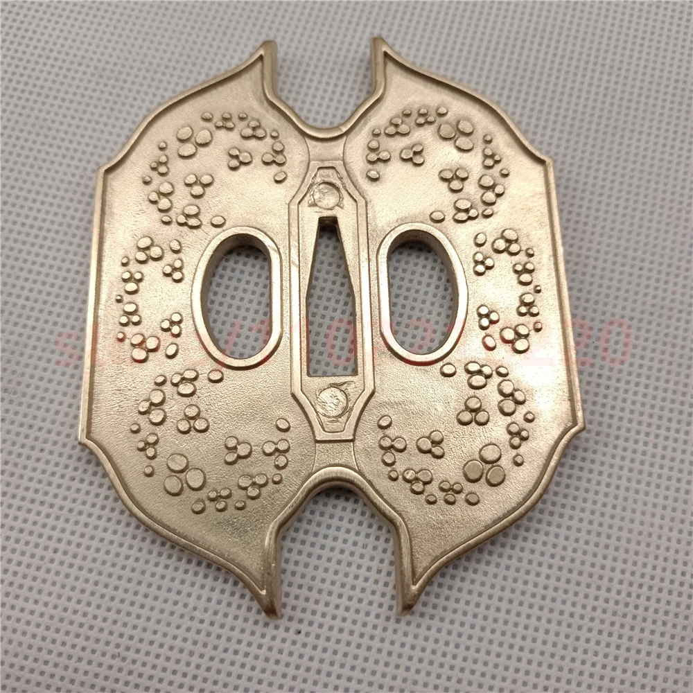 Beautiful Tsuba Brass Handguard Guard For Japanese Real Japan Samurai Katana Sword Fittings Parts New