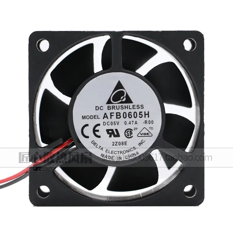 

Original Delta 6CM 6025 AFB0605H 5V 0.47A USB Cooling Fan for Computers with Double Ball Bearings