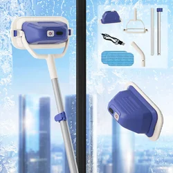 Electric Window Cleaner Detachable Head Handheld Cordless Window Cleaner Glass Washer For Tile Wall Car Window