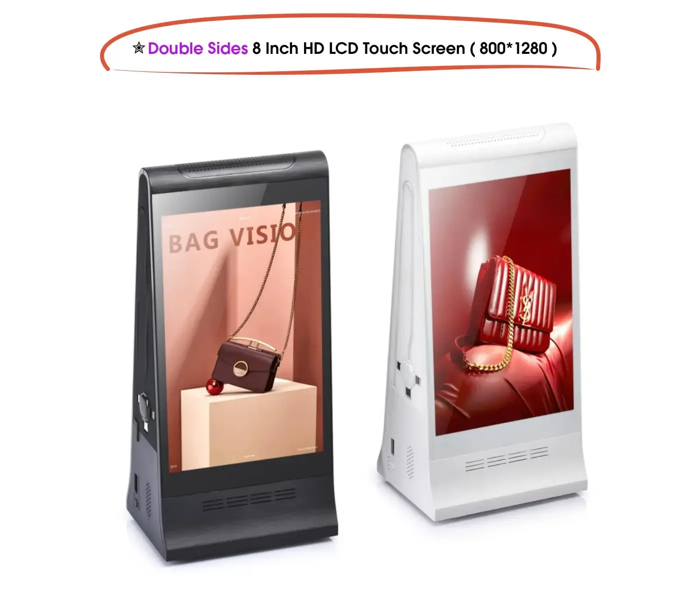 FYD-868 Plus X High Quality Digital Charging Station Cloud Sever Dual Sides Touch Screen Tabletop Restaurant Menu Power Bank