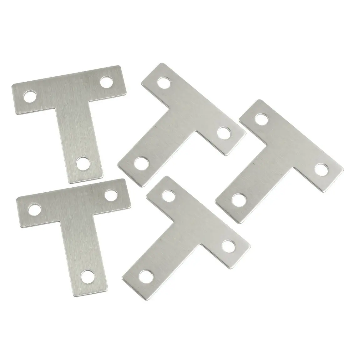 5 Pcs Angle Plate Corner Brace Flat T Shape Repair Bracket 40mm x 40mm