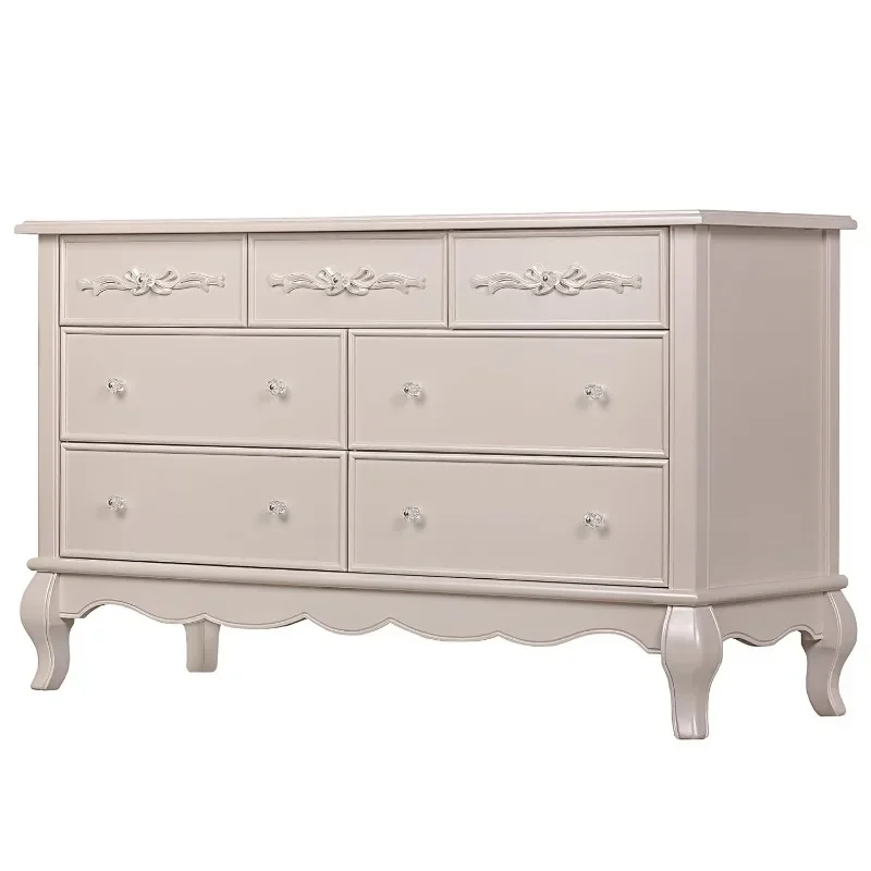 Aurora Dresser, 54x20.3x34 Inch (Pack of 1) ,7 Drawer Double Dresser