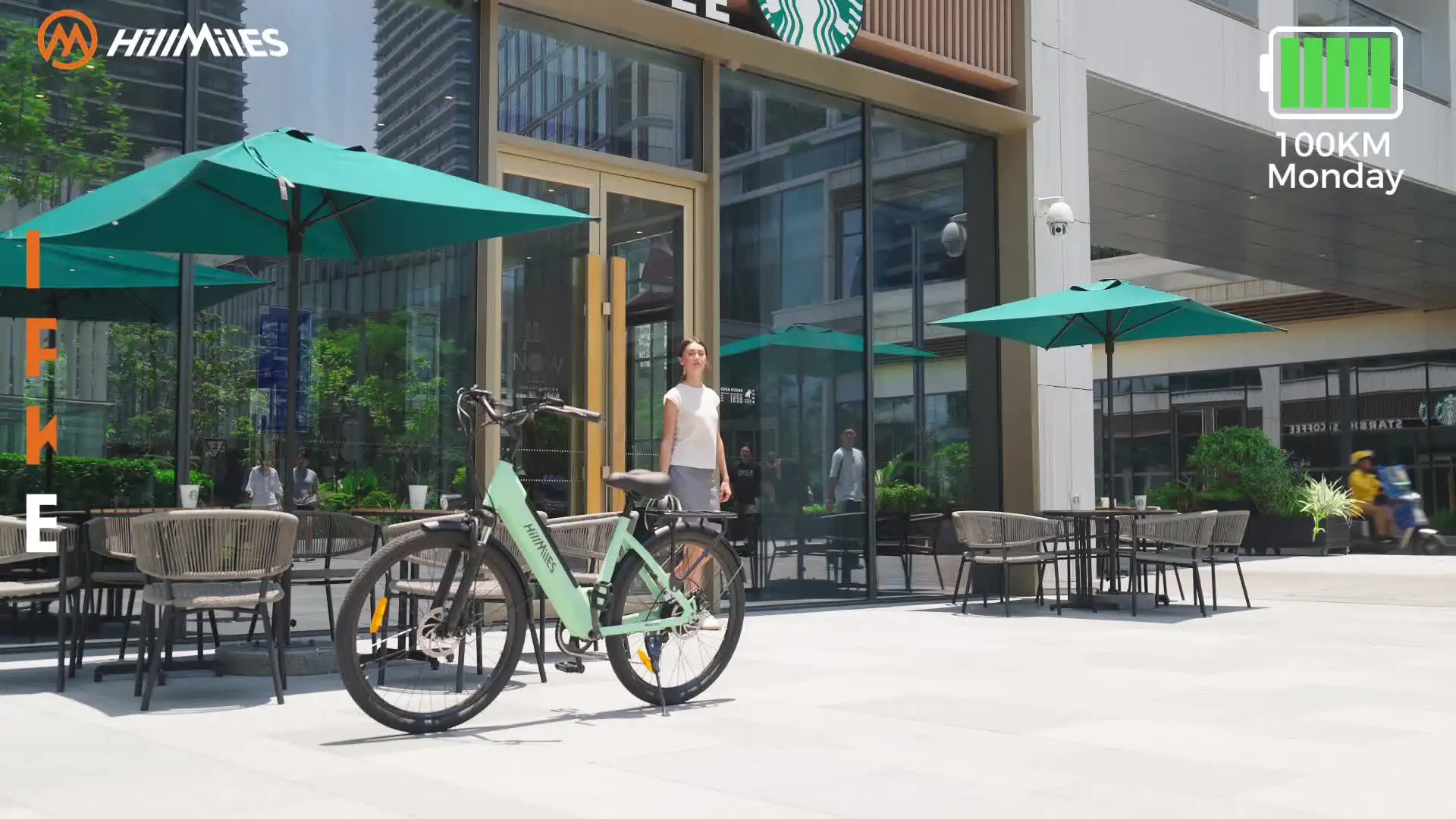 MileCity 1 26 "Electric Bike for Comuting, 120km Range, 250W, 36V 13Ah Battery, Speed 25 km/h, 7 Gears, Disc Brakes E-bike