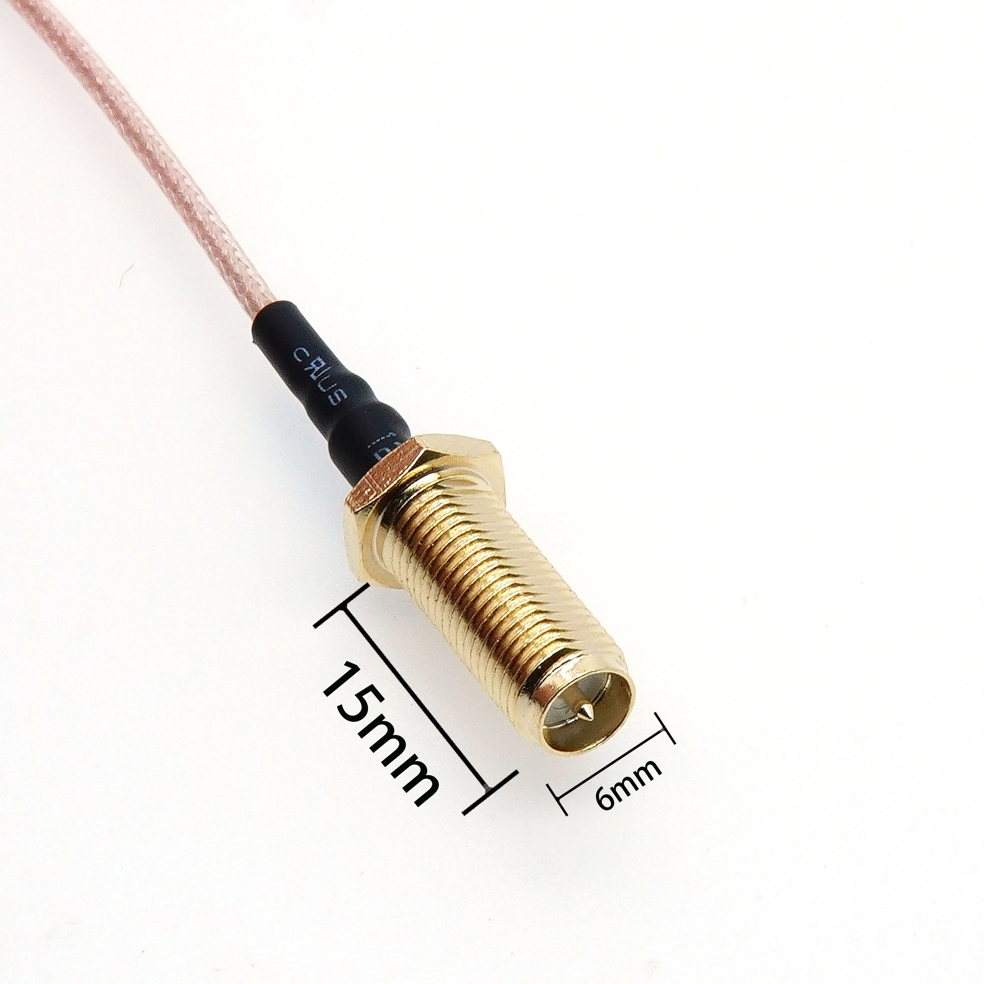 RP-SMA Male connector to uFL/u.FL/IPX/IPEX-1 Female Adapter RG178 Antenna RF Cable Assembly