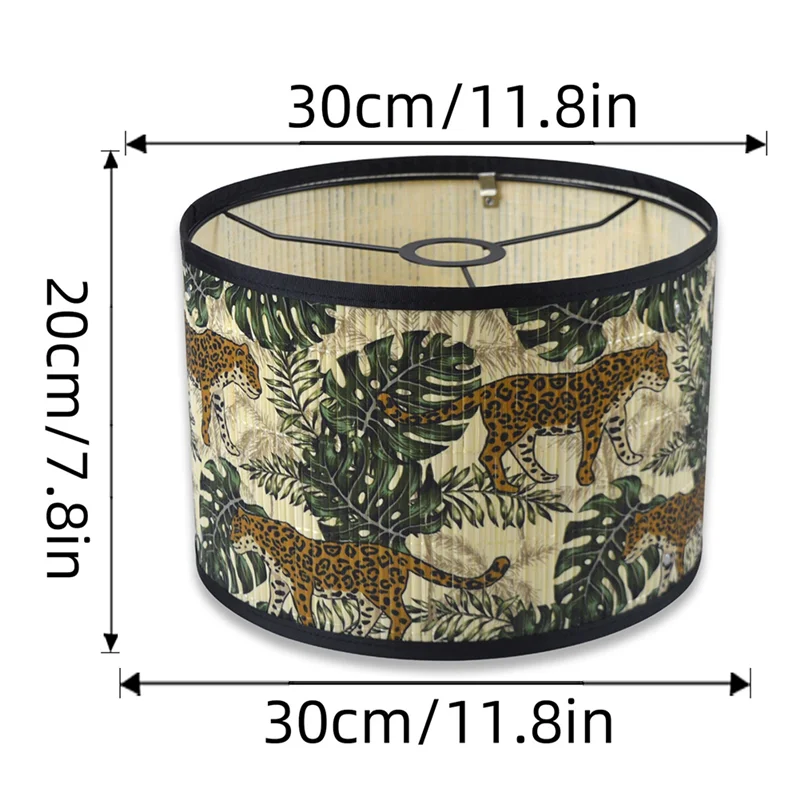 

ABGG-абажур, ярко-зеленый, украшение в виде птицы, абажур в форме барабана, подходит для торшера, настольной лампы в спальне