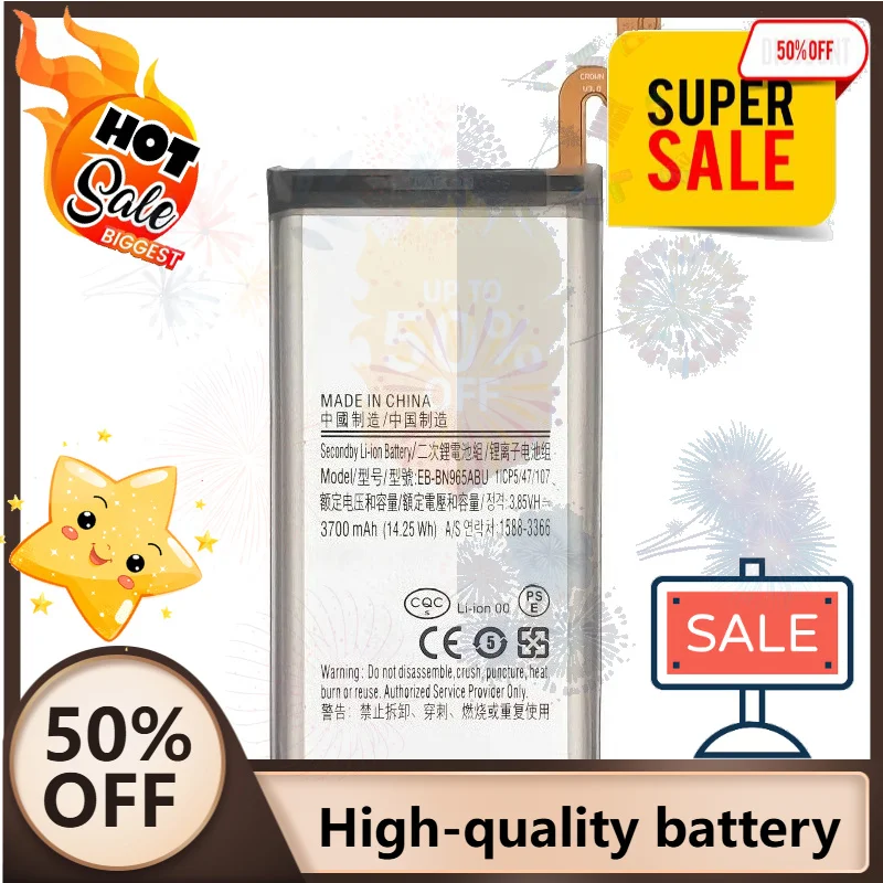 SWZY New EB-BN965ABU 3.8V 4000mAh For Samsung Galaxy Note9 Note 9 N9600 SM-N9600 Replacement Battery