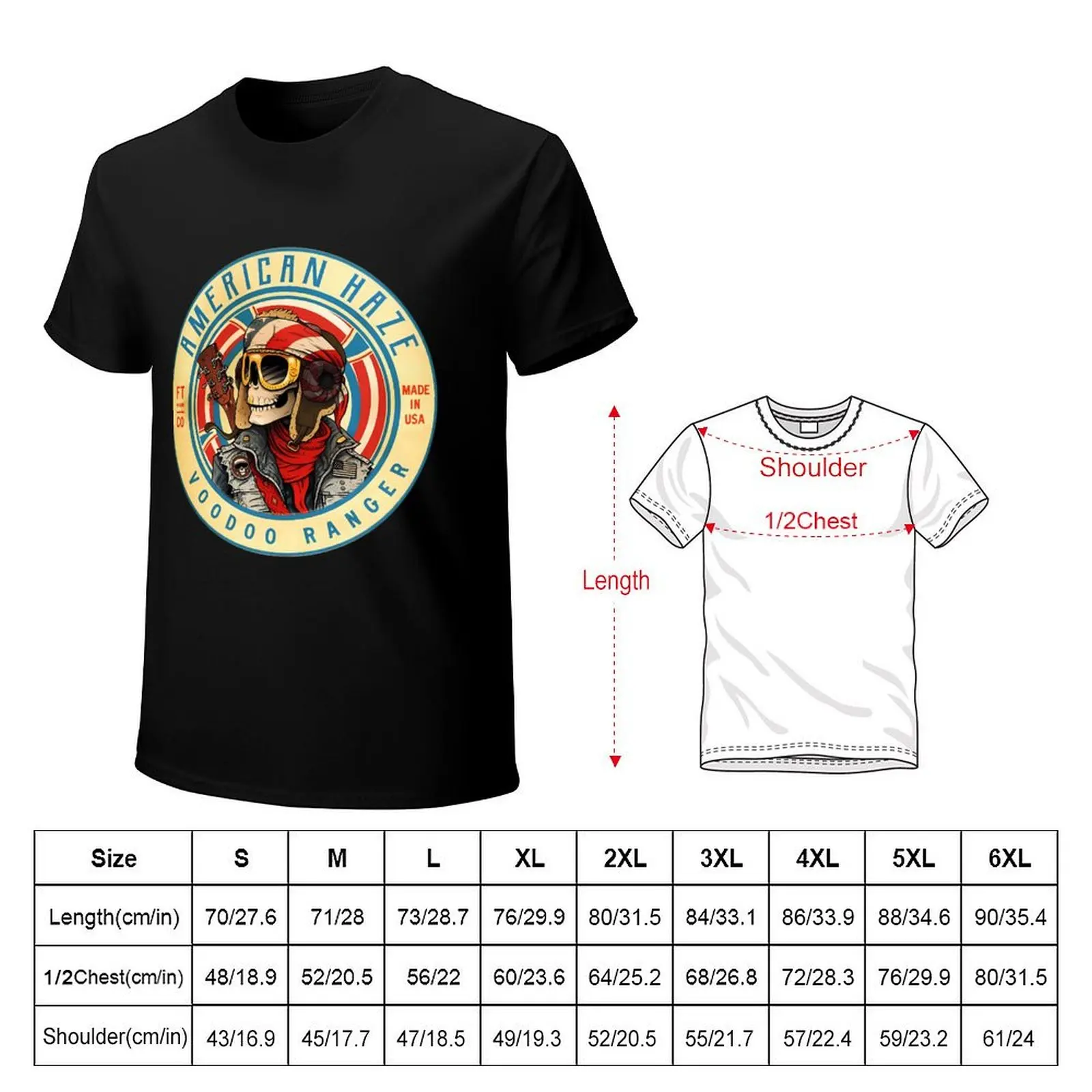 Voodoo Ranger T-Shirt Classic Graphic Short Sleeve Top