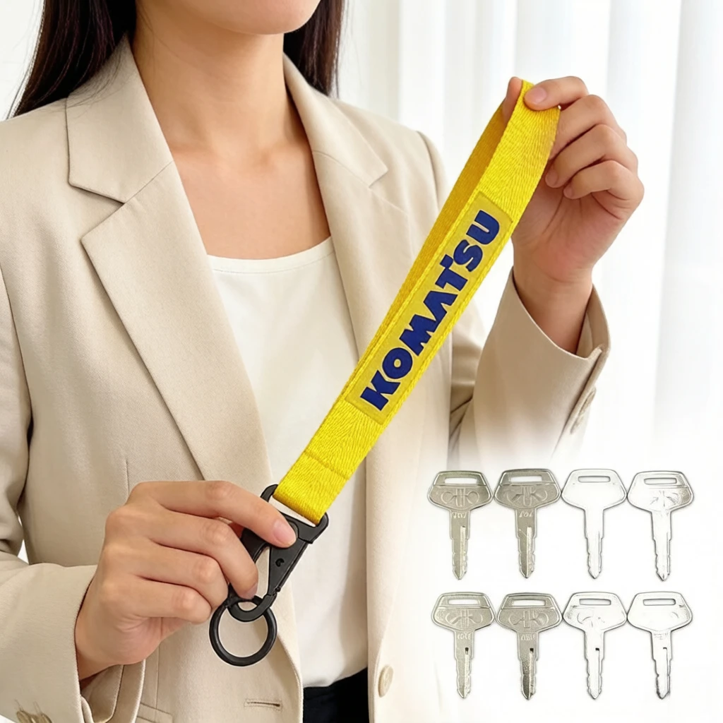 2/5/10PCS 787 Key with keychain for Komatsu Excavator Dozer Loader Heavy Equipment TR261434