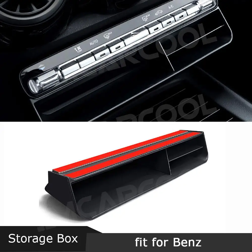

Car Center Armrest Hidden Storage Box Cup Holder For Mercedes Benz A Class GLA GLB GLE CLA X247 Interior Organizer Accessories