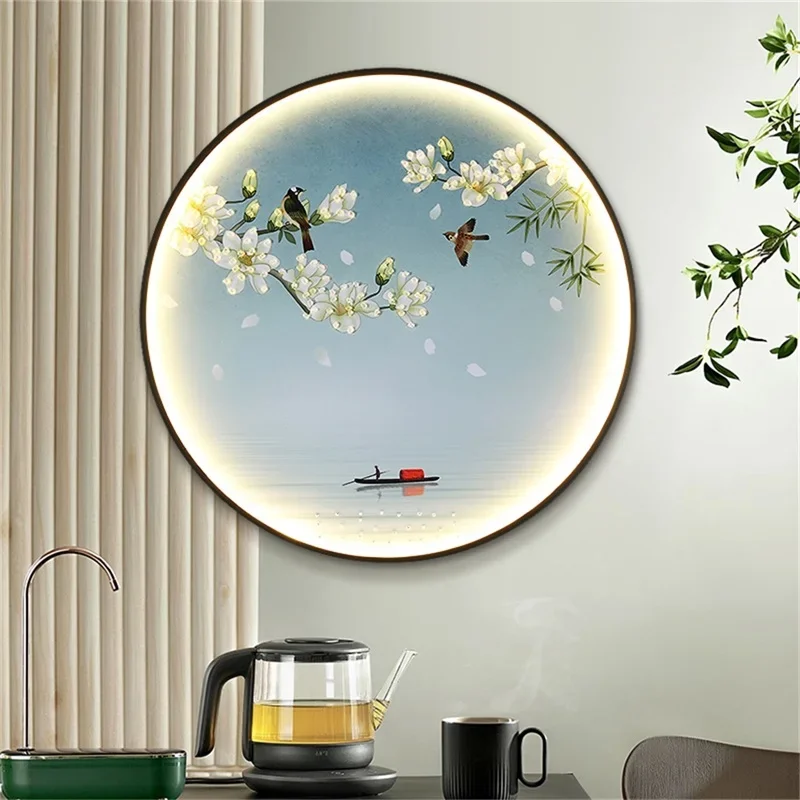 

OUFULA Indoor Wall Lamps Fixtures LED Chinese Style Mural Creative Bedroom Light Sconces for Home Bedroom