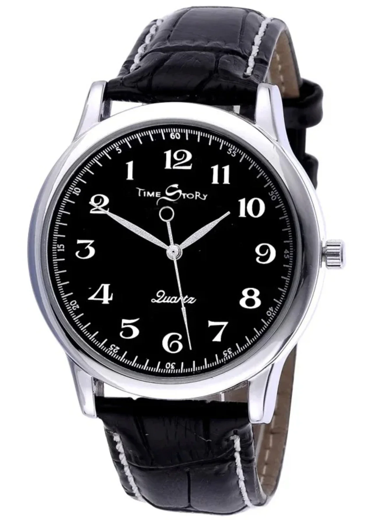 new 2025 Hot SellingLovers’ Quartz Watch Reverse Anticlockwise Direction Oil Pressure Dial Waterproof  Leather