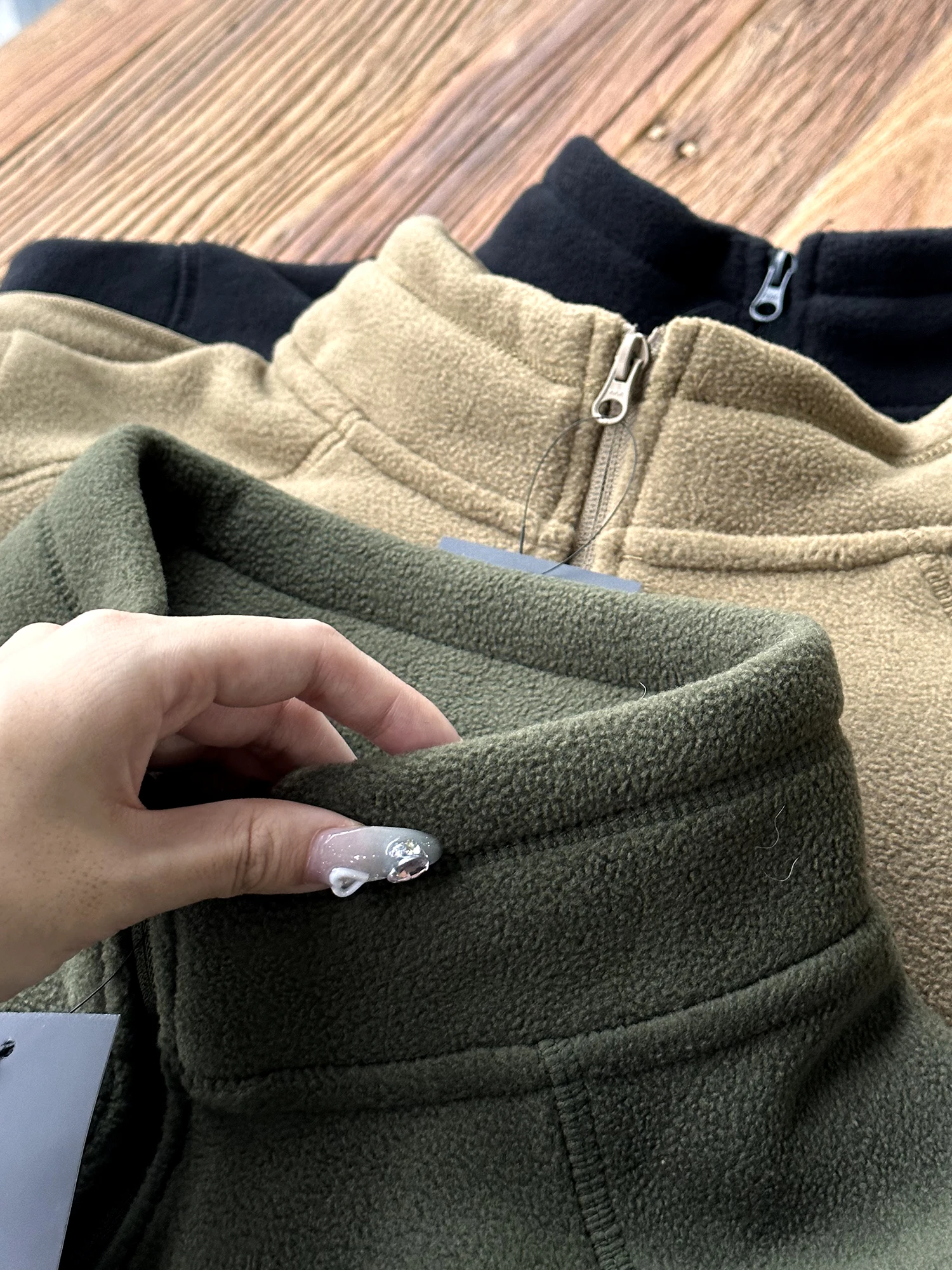 

Мужская теплая куртка-кардиган на молнии с воротником-стойкой, ветрозащитная, из флиса, с длинными рукавами, для осени и зимы