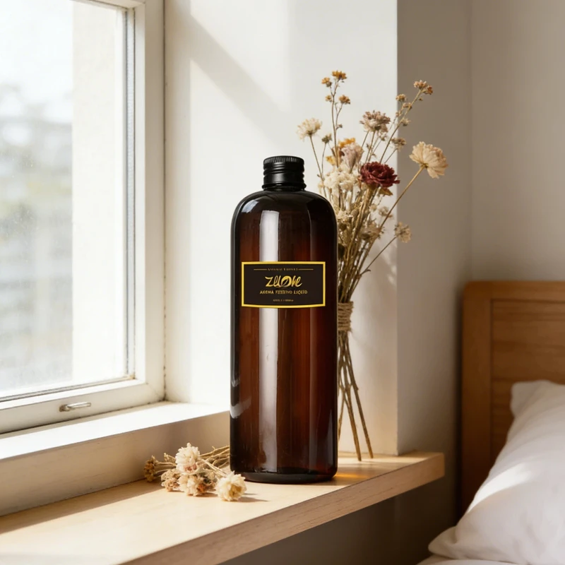 500ML Large Capacity Luxury Hotel Scent Reed Diffuser Refill Oil Long-Lasting Aroma Feeding Liquid Premium Room Fragrance