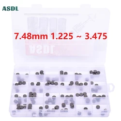 Motorcycle Engine Parts Adjustable Valve Pad Shims 7.48mm Complete Valve Shim Kit Cams 1.225 ~ 3.475 (include 5pcs)