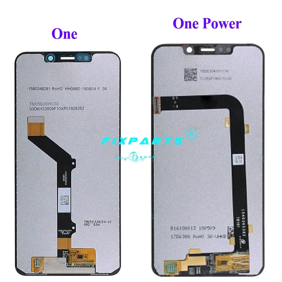 Touch Screen Digitizer Assembly para Motorola, Moto One, Power LCD, Play, XT1941, XT1941, P30