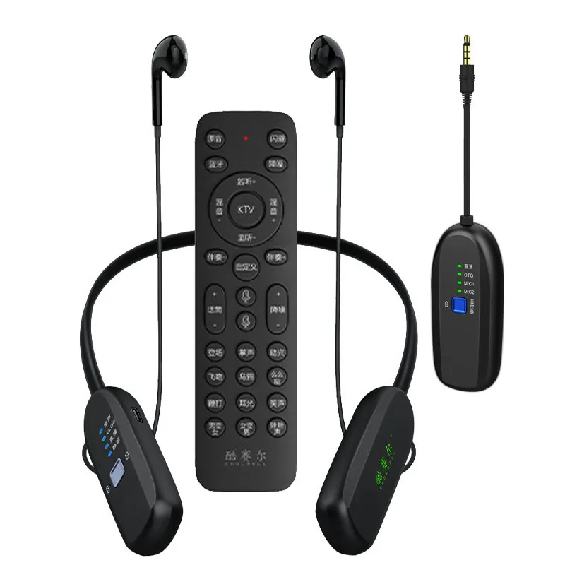 

Luxmoc Wireless Live Sound Card Headphones Bluetooth Accompaniment Remote Control Noise Cancelling Live Streaming Headset