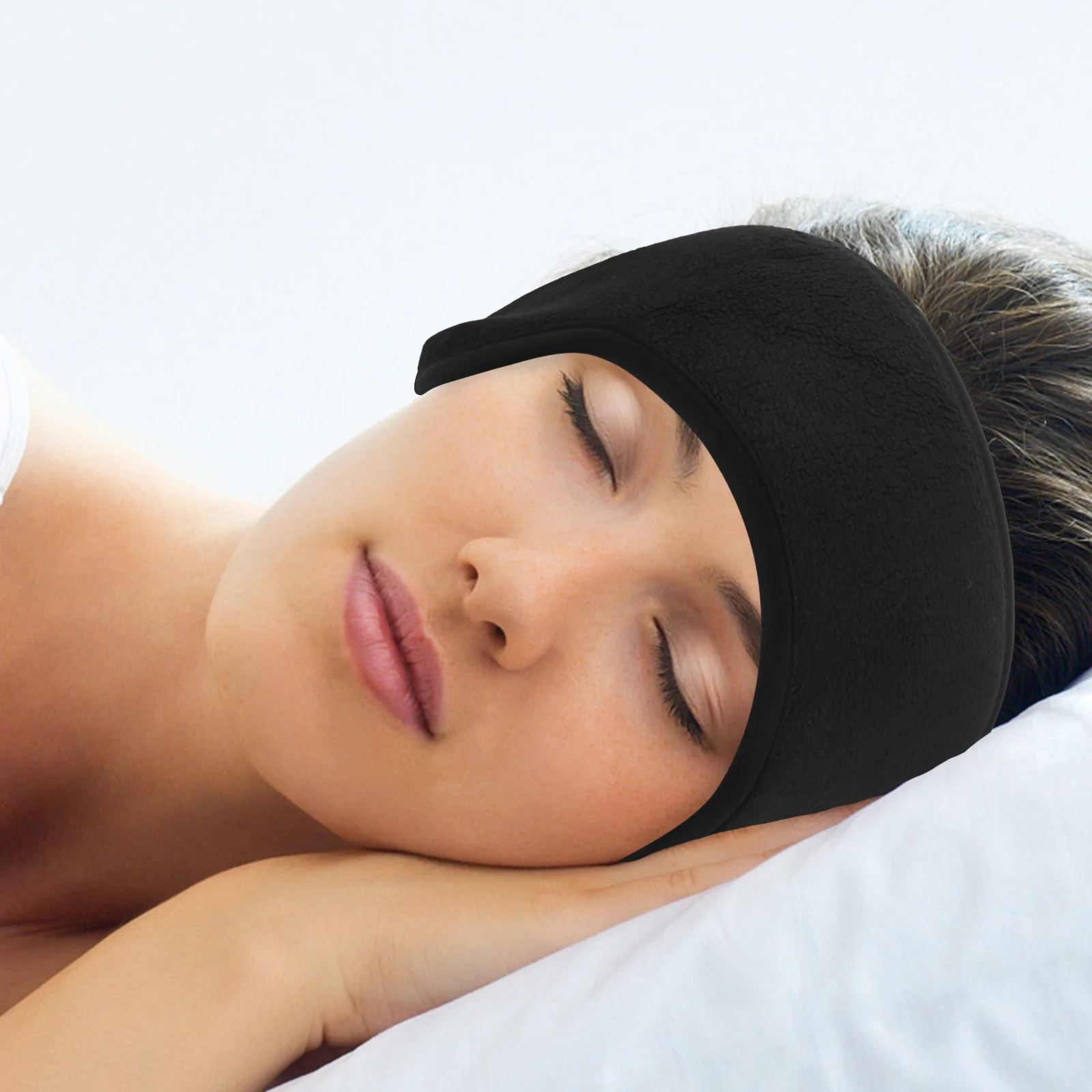 1 paio di cuffie antirumore per dormire, paraorecchie morbidi e confortevoli per adulti, donne, uomini, fascia per dormire invernale