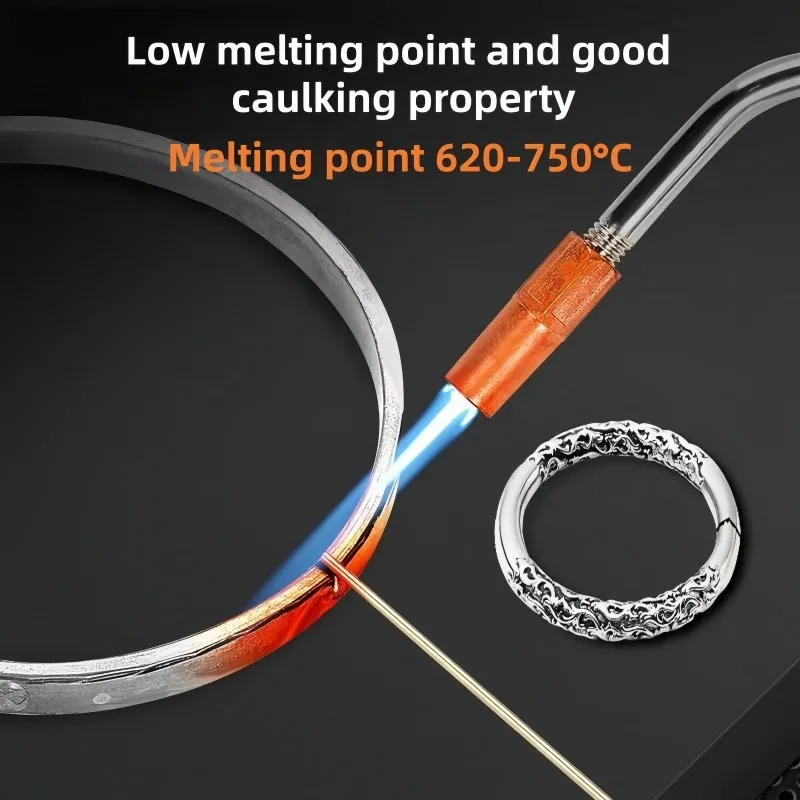 Fil à souder en argent, basse température, débit facile, faible point de fusion, tiges à souder (0.5/0.7/1.0/1.5mm de diamètre) pour le soudage de bijoux