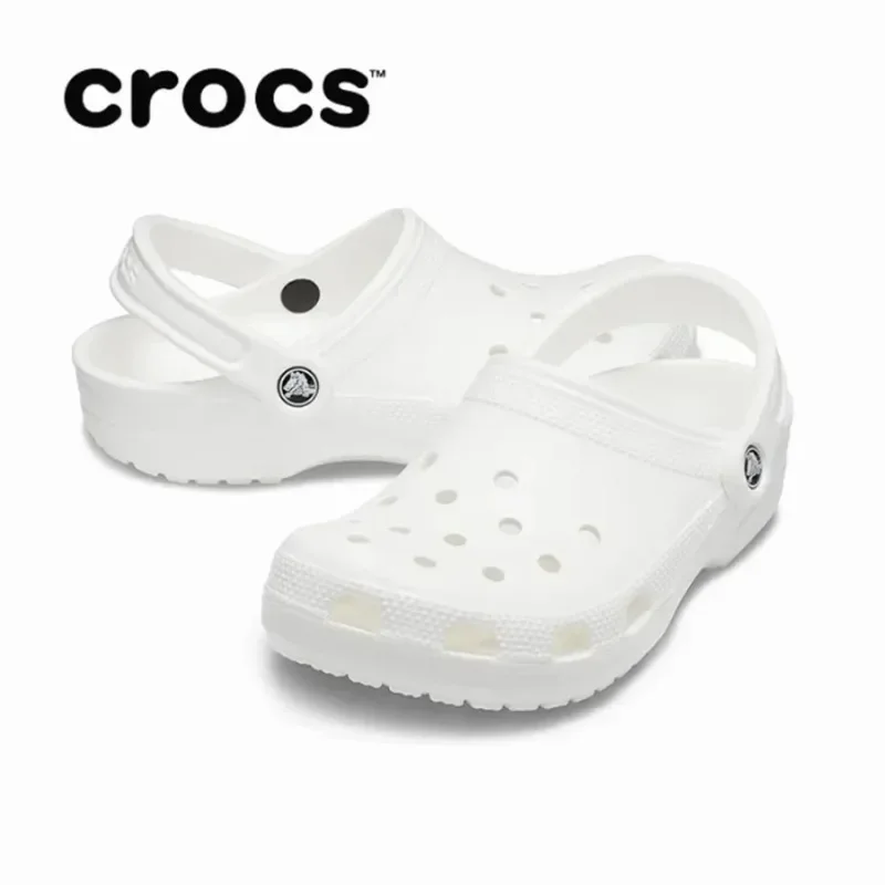 Оригинальные тапочки классической серии Crocs, непромокаемые сандалии, летние уличные пляжные повседневные сандалии, нескользящие дышащие тапочки