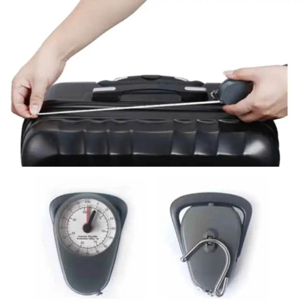 Bilancia elettronica portatile per bagagli Bilancia da appendere per bagagli compatta ad alta precisione Bilancia da viaggio durevole a colori casuali