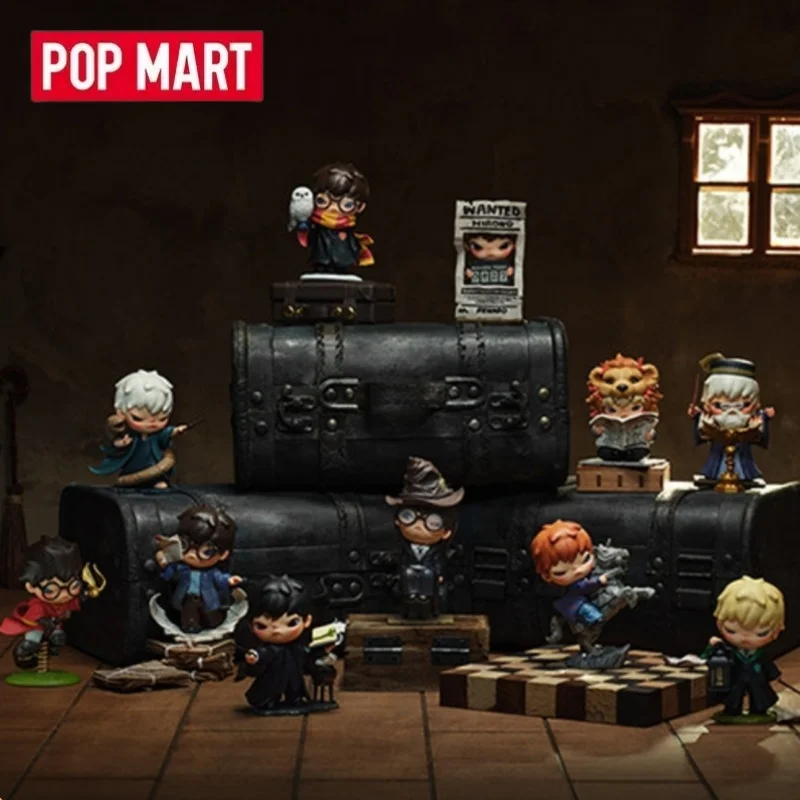 POP MART Hirono, seria Harry Potter, niespodziewana pudełka, tajemnicze pudełka, zabawki, lalki, urocze figurki anime, ozdoby na biurko, kolekcja.