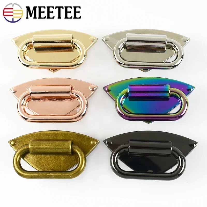 

2/4/10Pcs Meetee 50*26mm Metal Buckle Handbag Chain Connect Clasps Women Bag Decorative Hanger Buckles DIY Hardware Accessories