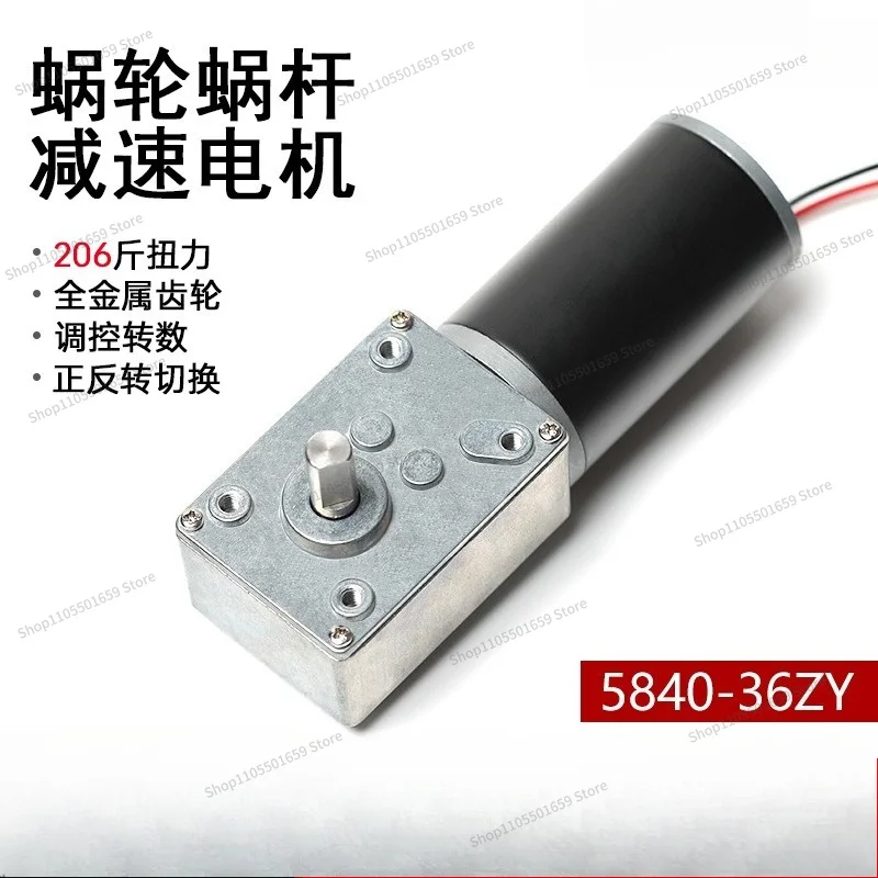 For Turbo Worm Micro DC Geared Motor Vertical Speed Regulation Small Motor 12V24 Motor