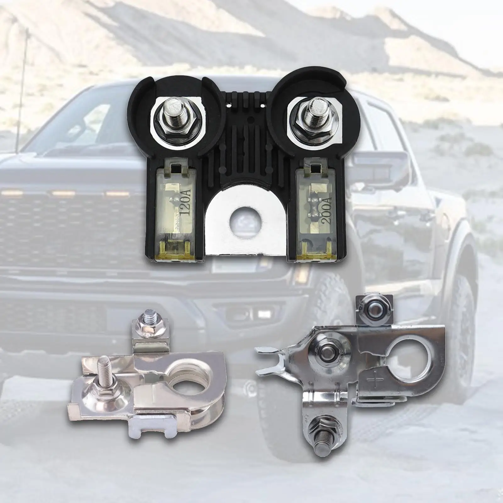 Battery Terminal Set Vehicles Parts, 926-010, Sturdy 120A/200A 12V Replace Parts Connector for F-150
