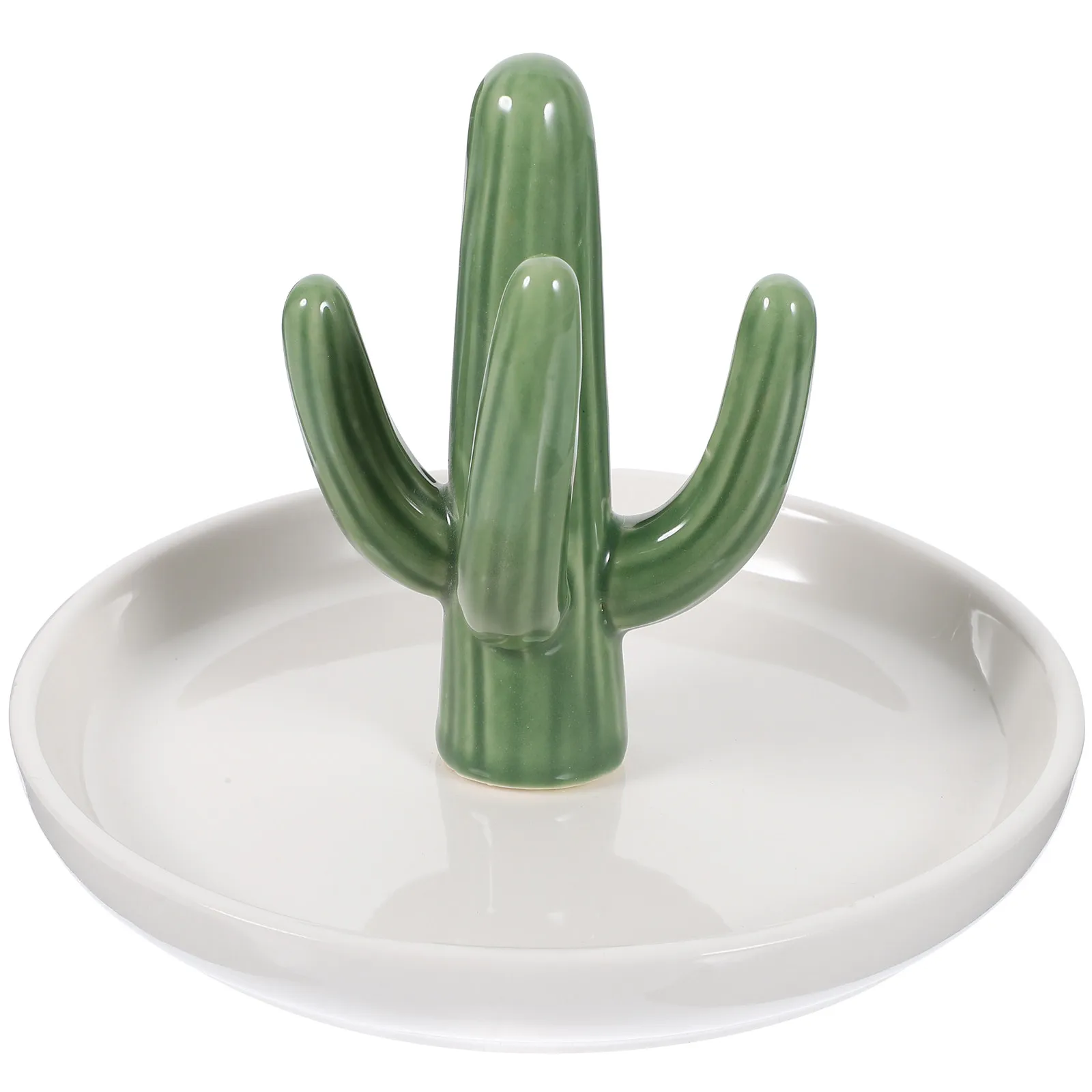 

Керамический поднос для украшений в форме кактуса: органайзер для серег, ожерелий, колец, декоративный настольный держатель для хранения