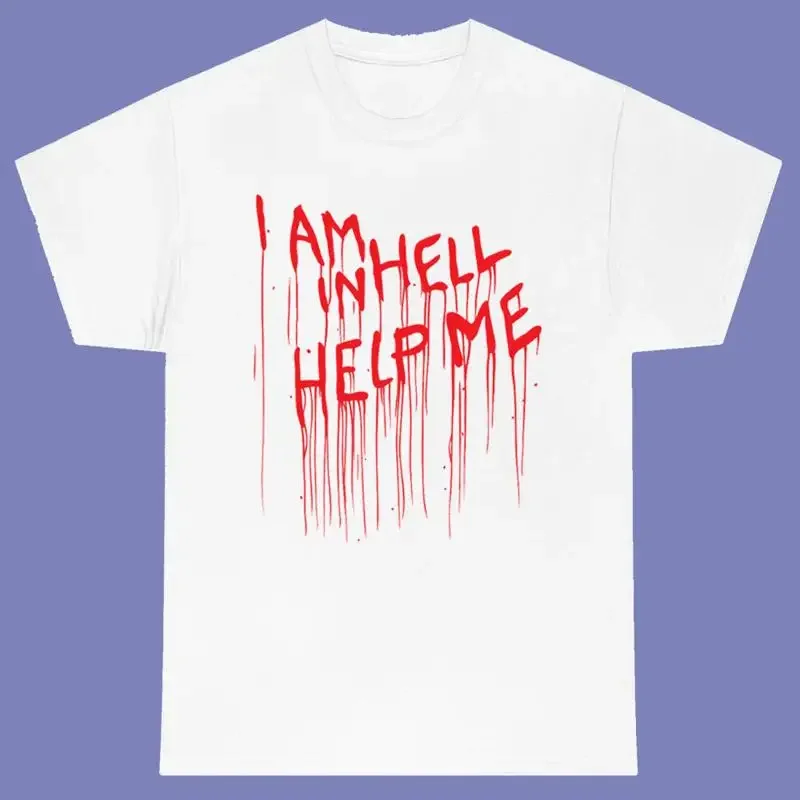Hellraiser Movie I Am In Hell, Help Me Men's White T-shirt Size S-3XL
