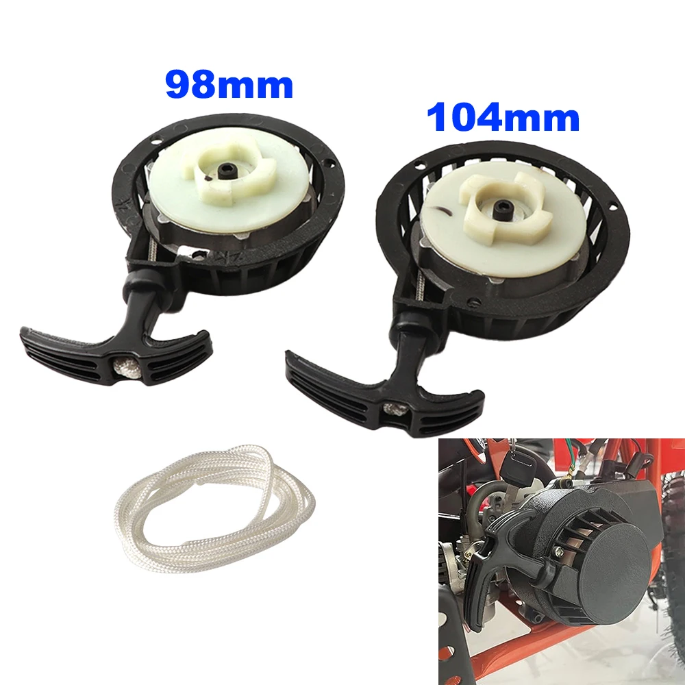 

Black Metal Mini Moto Easy Pull Start Pullstarter For 49cc Mini Quad ATVs Dirt Bike Engines