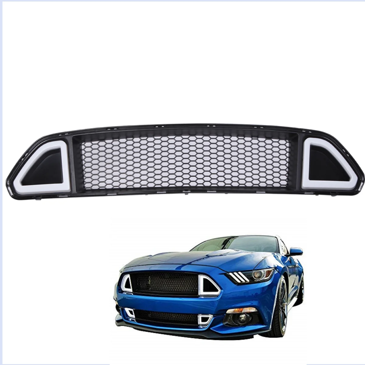 

lantsun for Ford Mustang Grille 2015-2017,2.3T F001