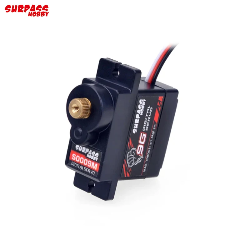 SURPASS Hobby S0009M 9g engrenage métallique 1.4KG Servo numérique pour avion RC à voilure fixe Robot voiture bateau conduit avion