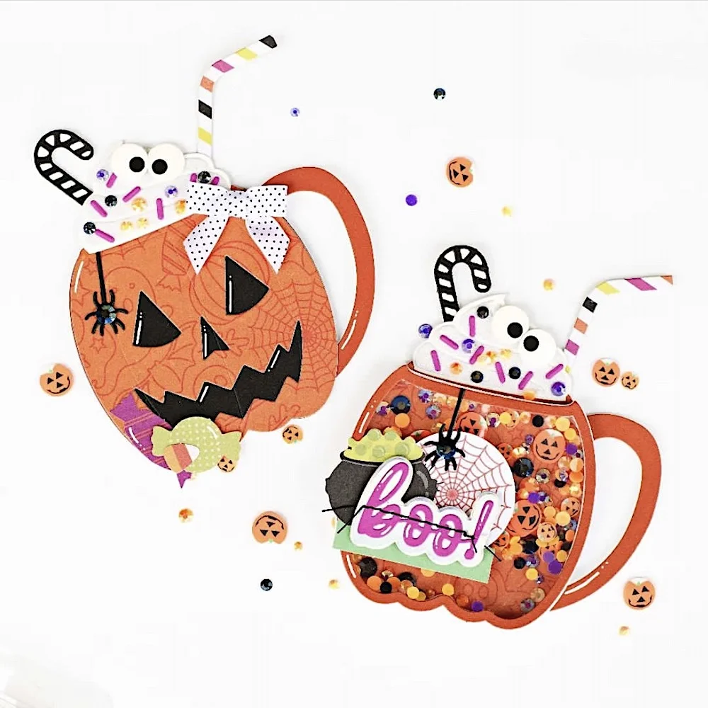 Kscrapcraft Halloween dynia Shaker metalowe wykrojniki szablony do scrapbookingu dekoracyjne wytłaczanie kartki DIY