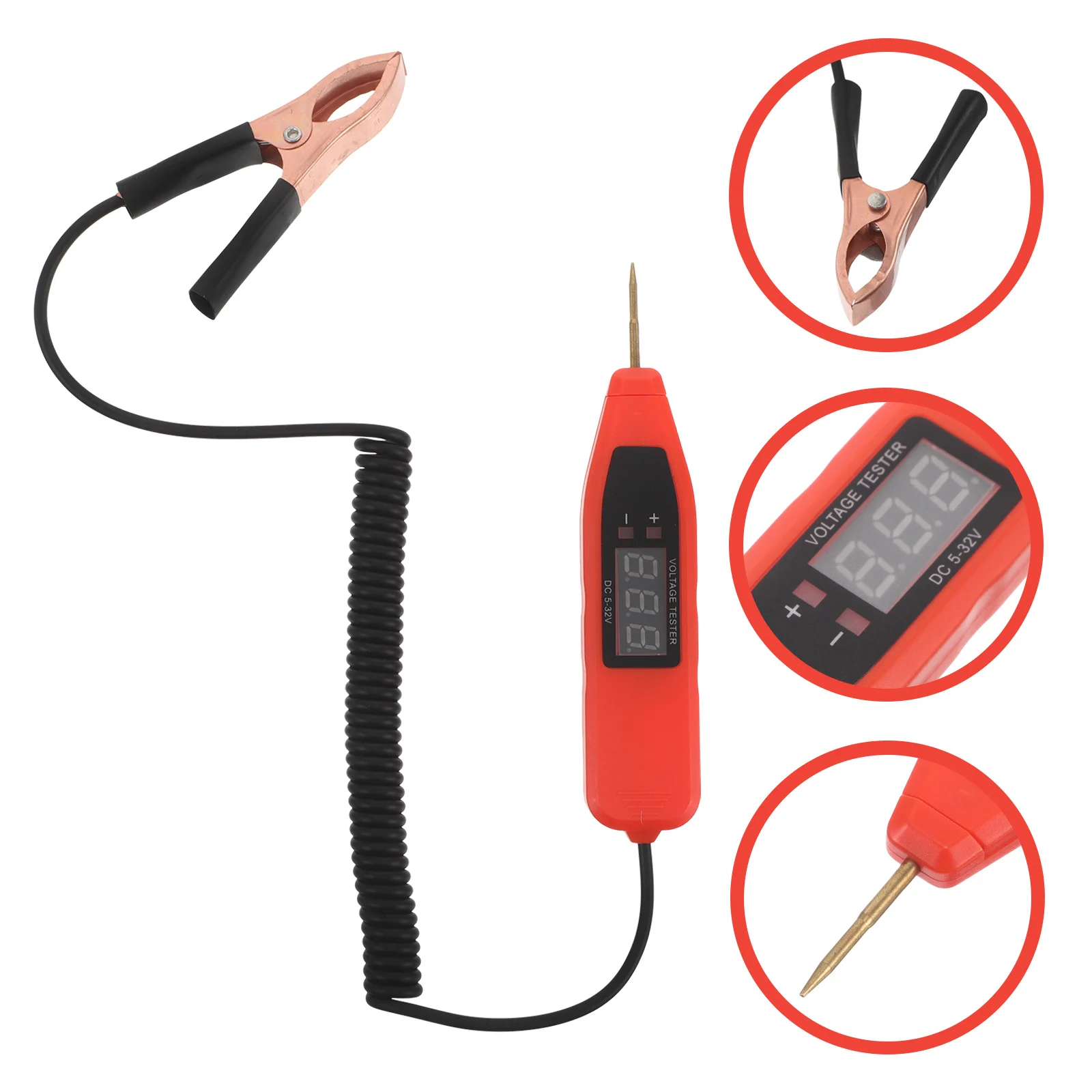 

Автомобильный тестер напряжения (ручка-тестер) для высокоточной проверки целостности цепей в системах зажигания и освещения автомобиля, портативный