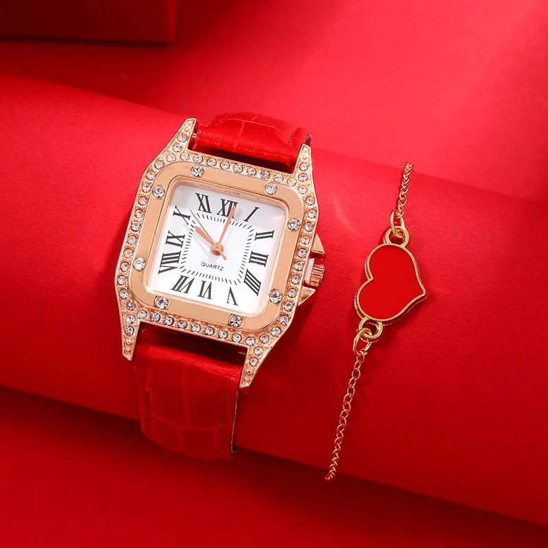 

Лидер продаж, женские часы Dsimple с кожаным ремешком, женские часы цвета розового золота, квадратные повседневные часы, женские кварцевые часы из нержавеющей стали