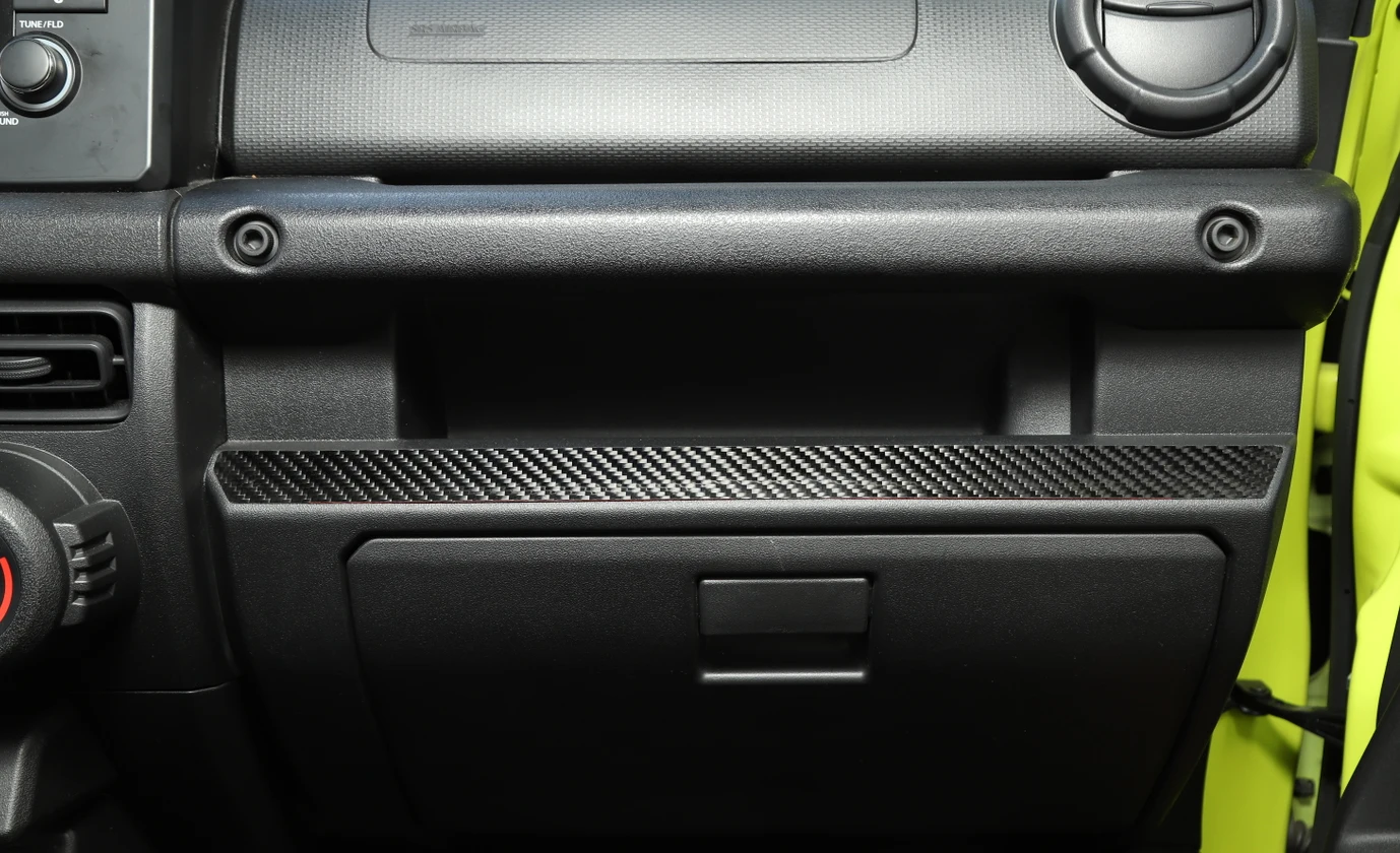 Capa Decorativa para Painel do Console Central em Fibra de Carbono, Acessórios de Interior para Suzuki Jimny 2019 2020 2021 2022 2023 2024
