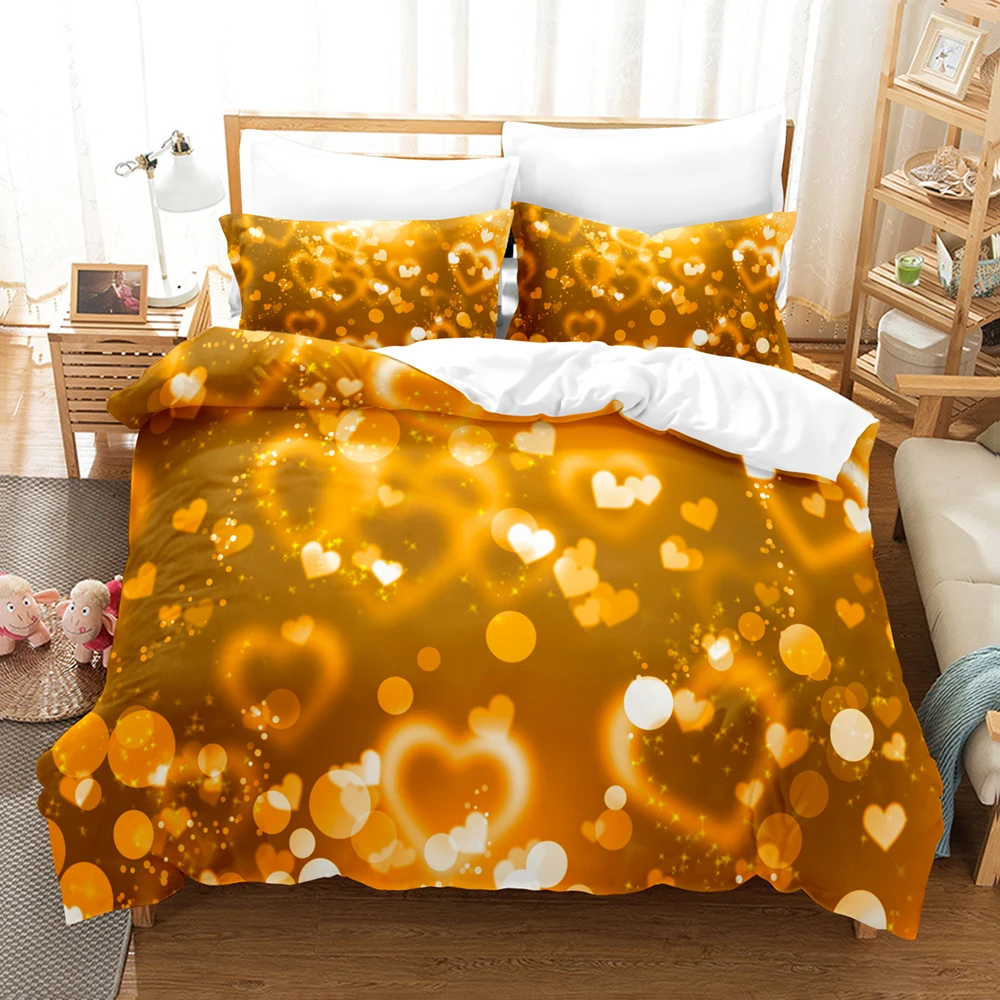 فن ثلاثي الأبعاد. مجموعات الفراش مجموعة غطاء لحاف مع كيس وسادة التوأم كامل الملكة الملك أغطية السرير أغطية السرير