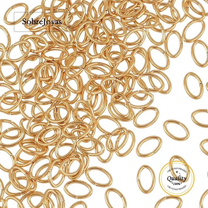 

Кольца-заготовки овальные 14K Gold Filled с замком-защелкой для изготовления ювелирных изделий своими руками