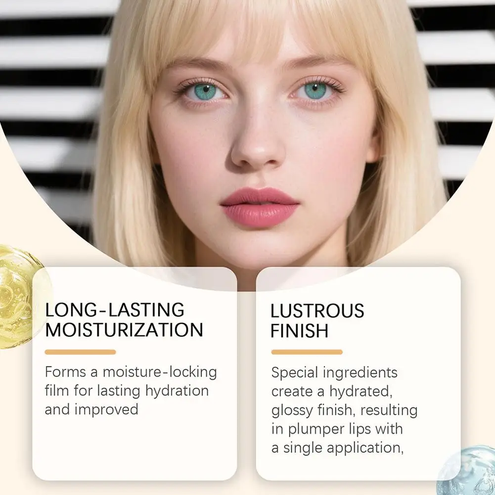 ترطيب أحمر الشفاه هلام بلسم الشفاه الملون ليس من السهل أن تتلاشى دائم تغذي الشفاه العناية ملمع الشفاه ملمع ناعم الملمس #3