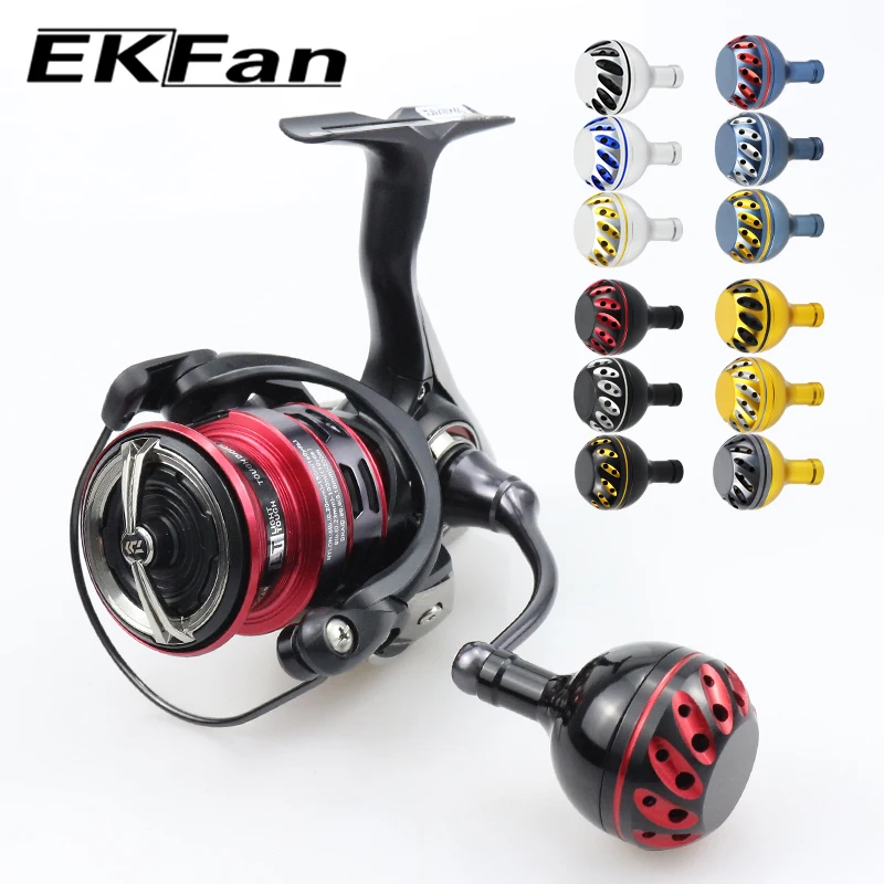 EKFan 32/35/38mm Angelrollenknopf aus Aluminiumlegierung für A/S/D mit Lagern, 4mm Schaft, Spinnrolle, Baitcasting-Rolle, DIY-Werkzeug – Detail 9