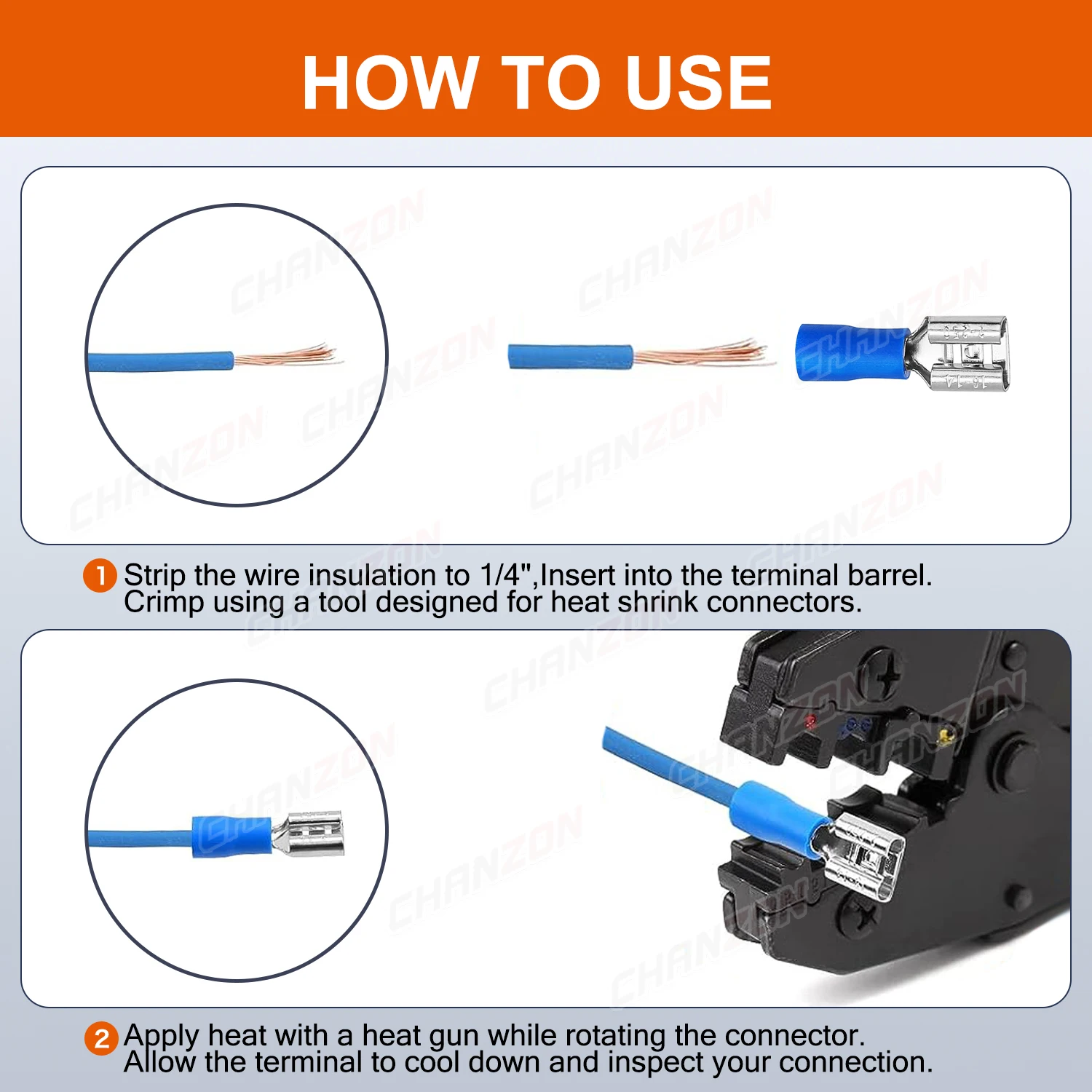 80/100PCS 4,8 Mm 6,3 Mm Isolierte Weibliche Spaten Crimp Draht Anschlüsse Solderless Verdrahtung Elektrische Kabel Terminals rot Blau Gelb – Detail 4