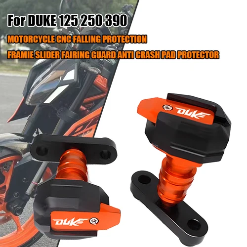 Para KTM DUKE390 DUKE250 DUKE200 DUKE125 125 200 250 390 marco de protección contra caídas de motocicleta deslizador carenado protector Crash Pad