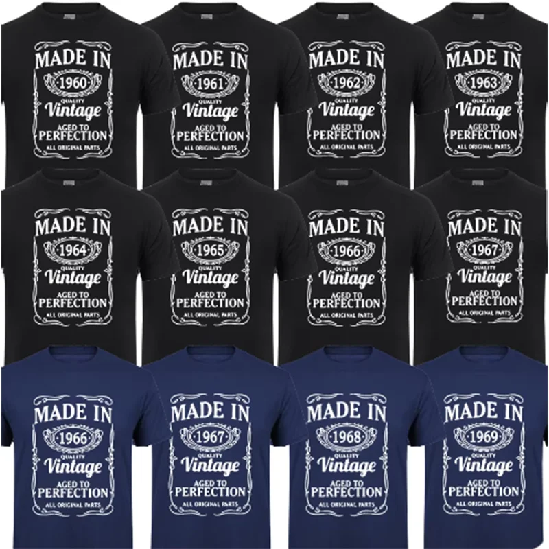Vintage clásico hecho en 1960_1961_1962_1963_1964_1965_1966_1967_1968_1969 camiseta hombres 1960s hombre Papi padre papá cumpleaños camiseta